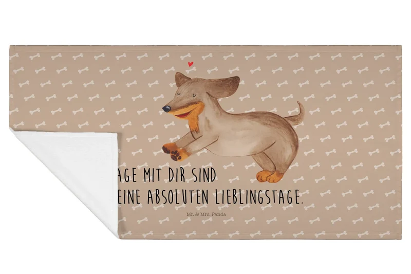 Handtuch Hund Dackel