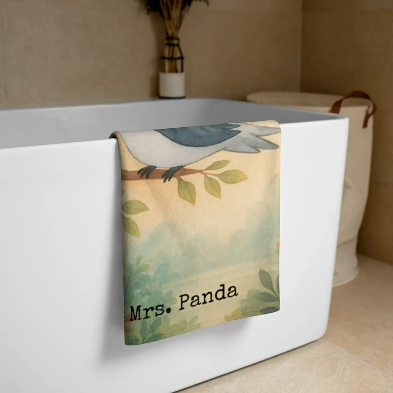 XL Badehandtuch Turteltauben Liebe Design