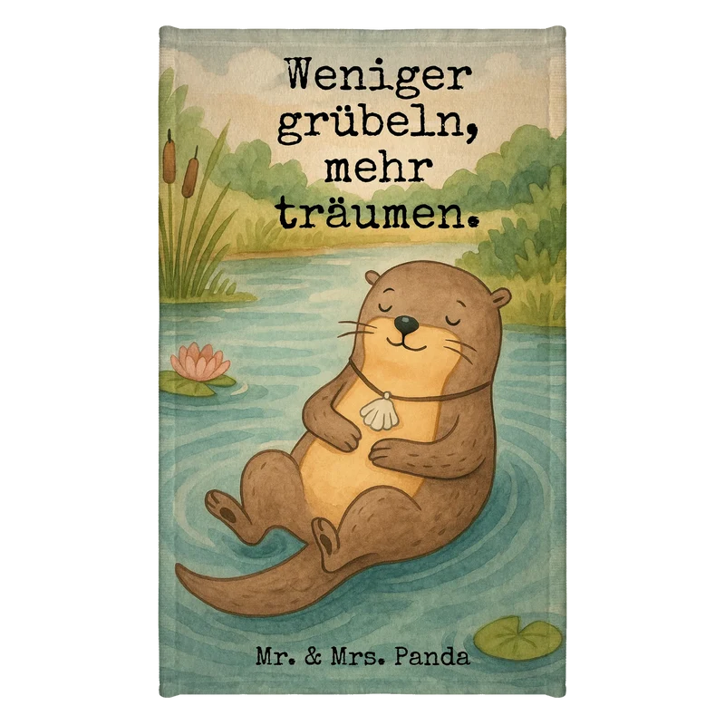 Gästehandtuch Otter Muschel Design