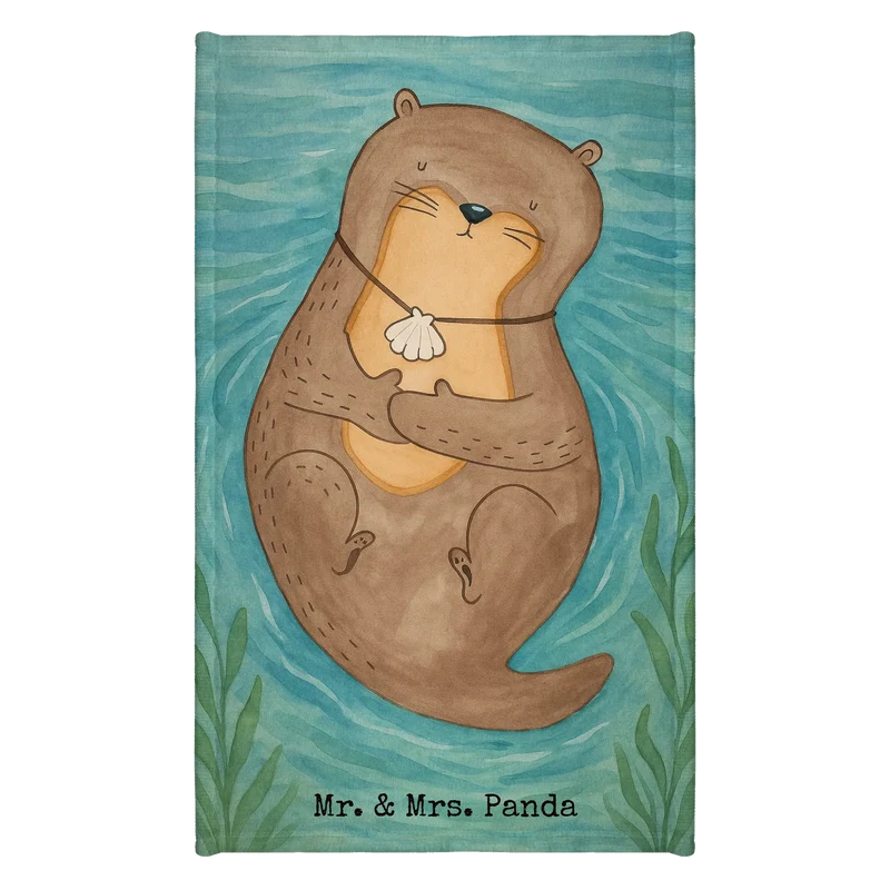 Gästehandtuch Otter Muschel Design