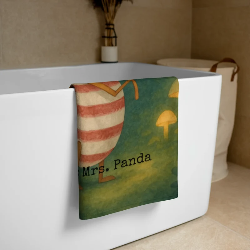 XL Badehandtuch Nachtfalter Fähnchen Design