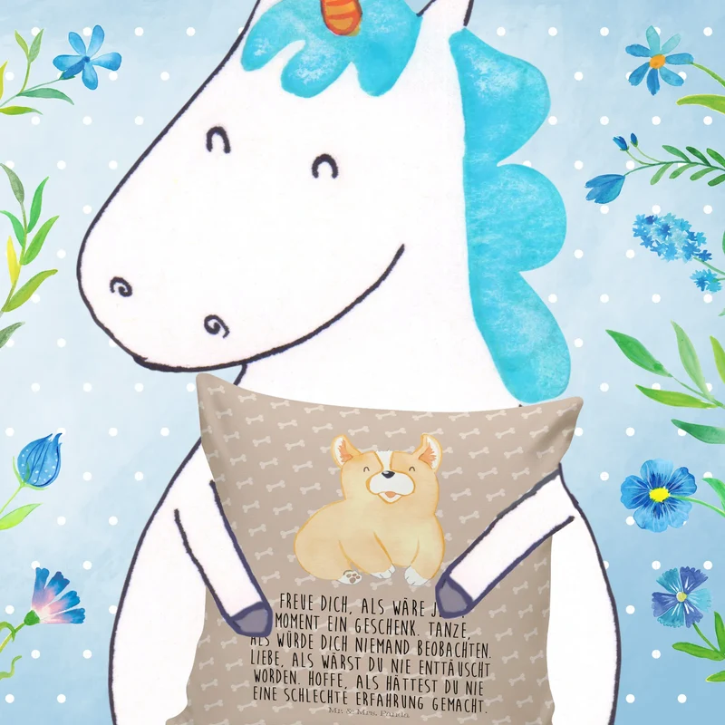 40x40 Kissen Corgie