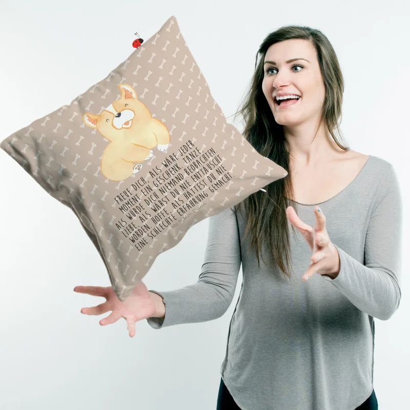 40x40 Kissen Corgie