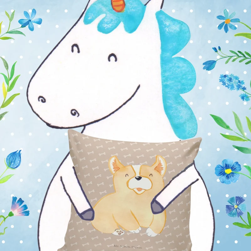 40x40 Kissen Corgie