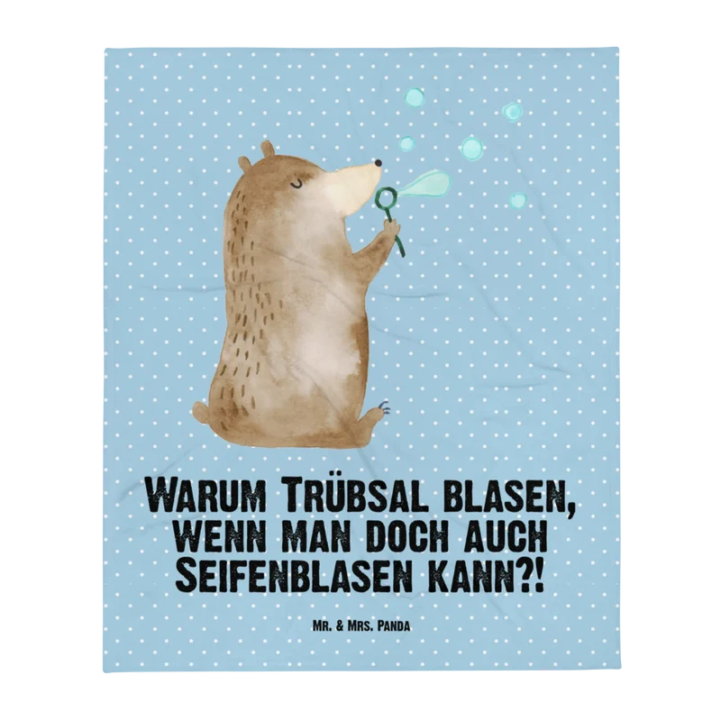 Babydecke Bär Seifenblasen