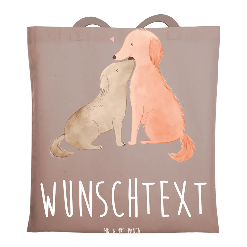 Personalisierte Foto Tragetasche Hunde Liebe