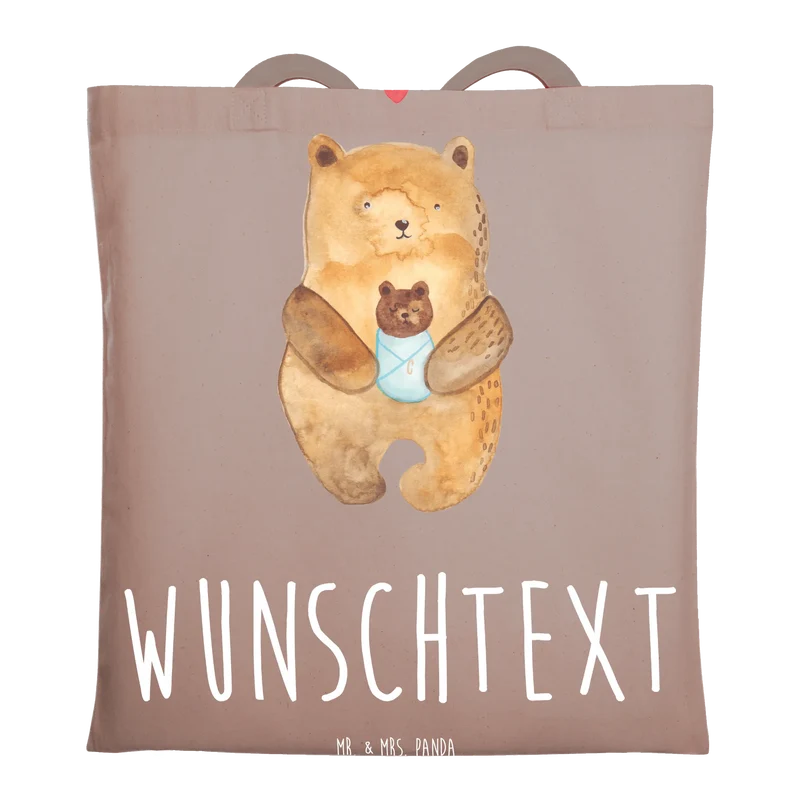 Personalisierte Foto Tragetasche Bär Baby