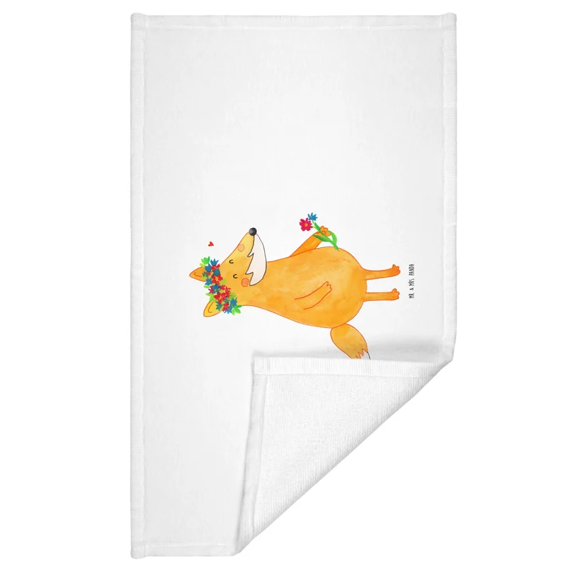 Handtuch Fuchs Blumen