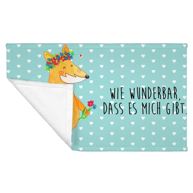 Handtuch Fuchs Blumen