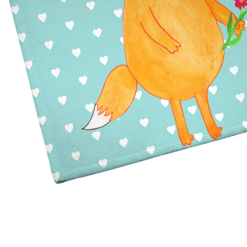 Handtuch Fuchs Blumen