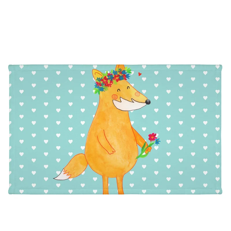 Handtuch Fuchs Blumen
