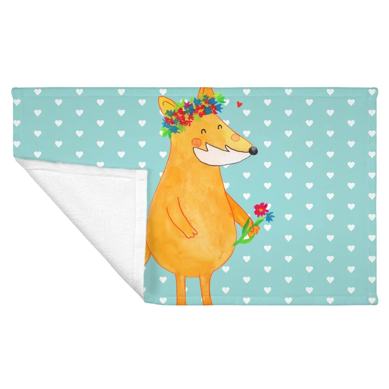 Handtuch Fuchs Blumen