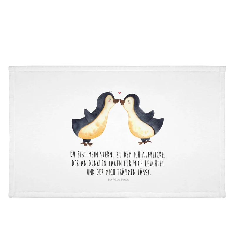 Handtuch Pinguin Liebe