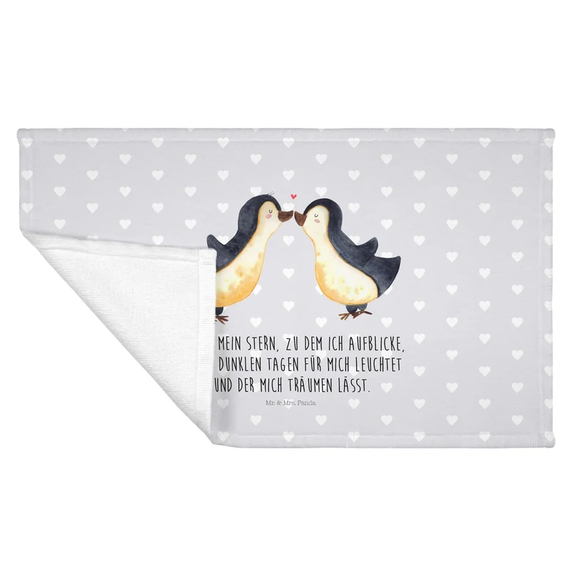 Handtuch Pinguin Liebe