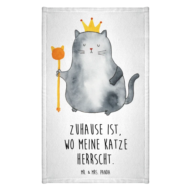 Gästehandtuch Katze König