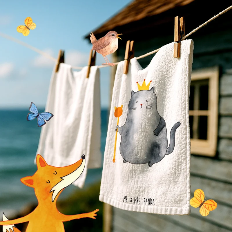 Gästehandtuch Katze König