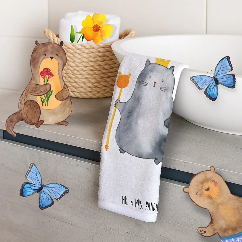 Gästehandtuch Katze König