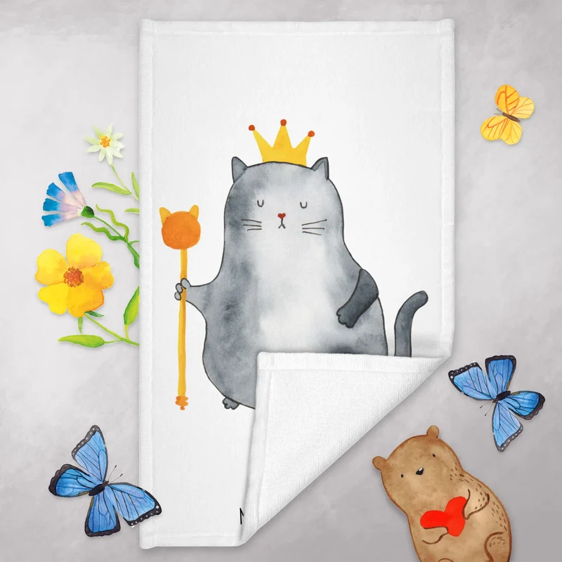 Gästehandtuch Katze König