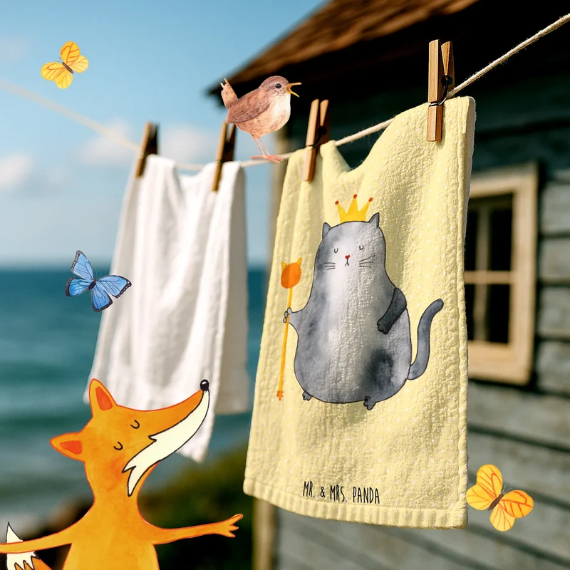 Gästehandtuch Katze König