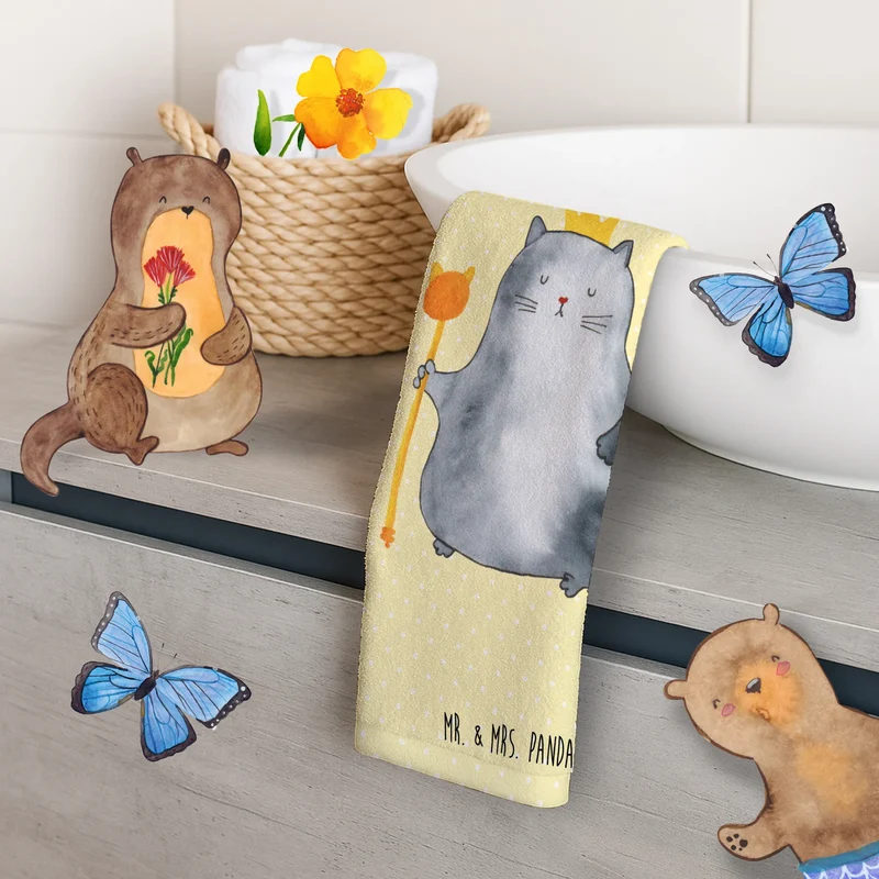 Gästehandtuch Katze König