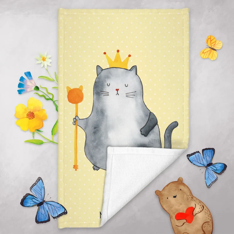Gästehandtuch Katze König