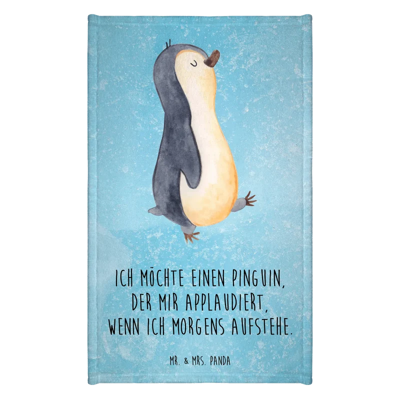 Gästehandtuch Pinguin marschieren