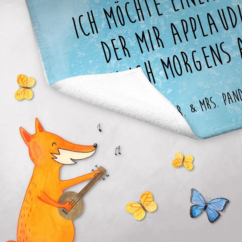 Gästehandtuch Pinguin marschieren