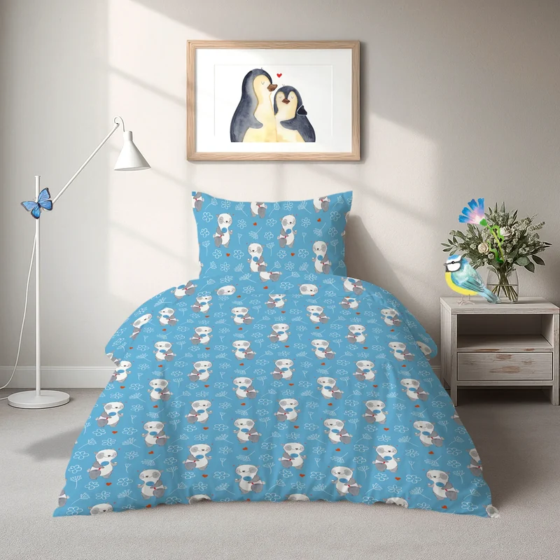 Bettwäsche Panda Tischtennis Muster