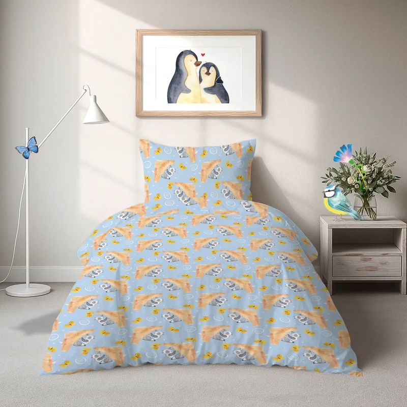 Bettwäsche Panda Klettern Muster