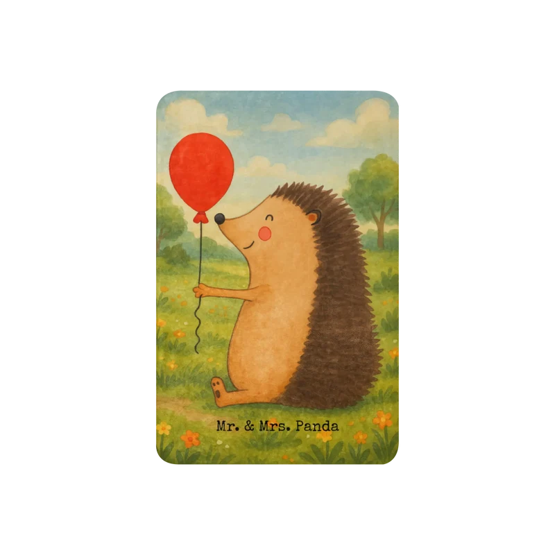 Sherpa Kuscheldecke Igel Luftballon Design
