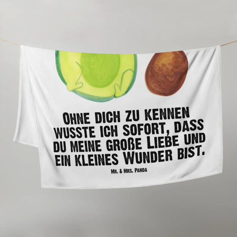 Babydecke Avocado Kern rollt