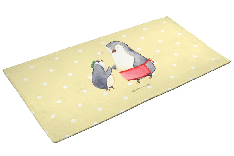 Handtuch Pinguin mit Kind