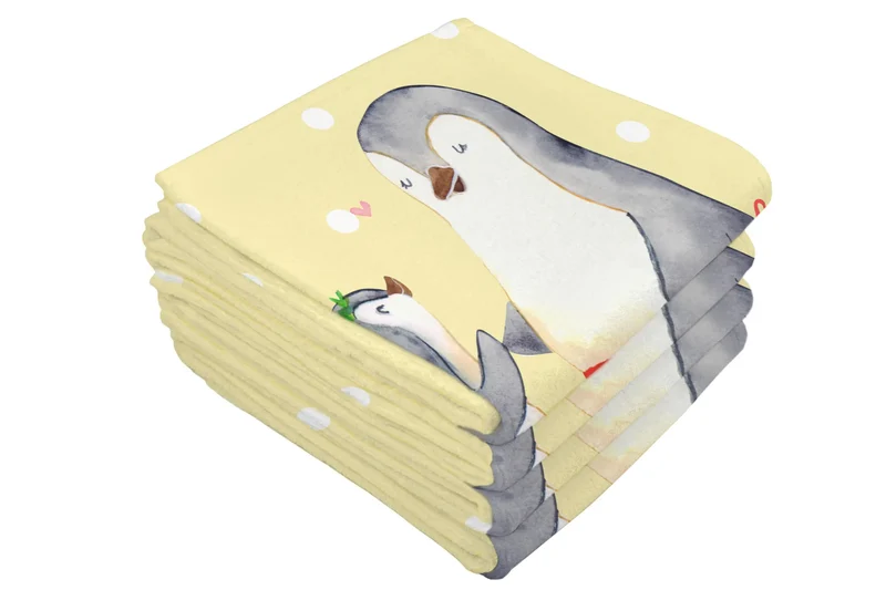 Handtuch Pinguin mit Kind