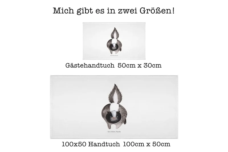 Handtuch Stinktier Angriff