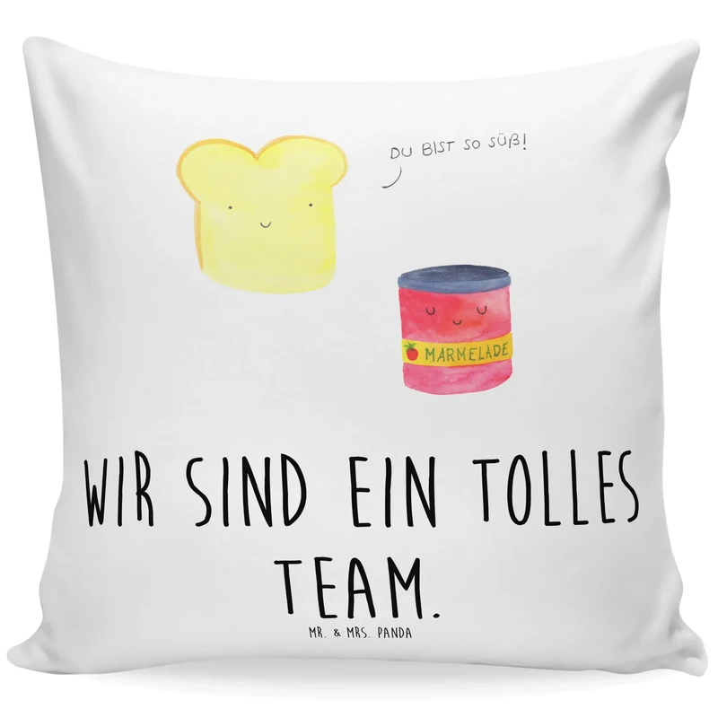 40x40 Kissen Toast Marmelade