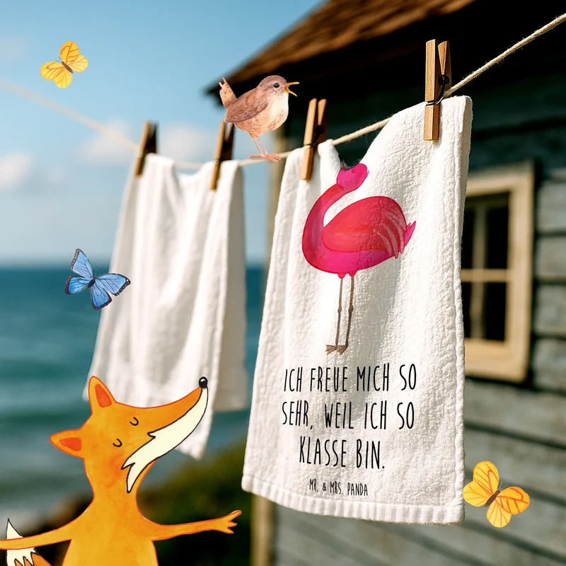 Gästehandtuch Flamingo Stolz
