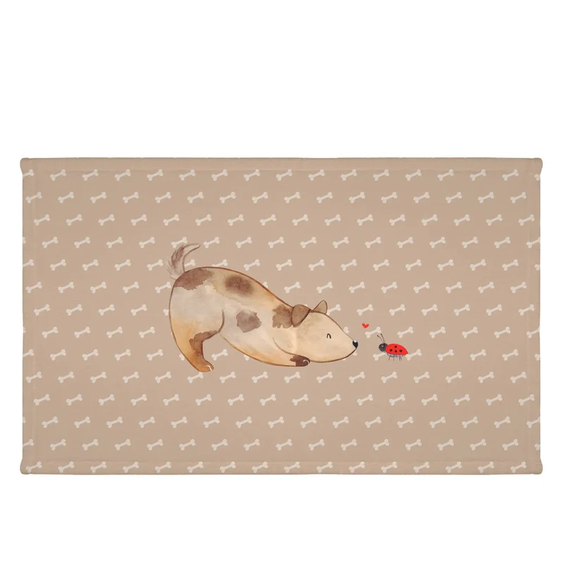 Handtuch Hund Marienkäfer