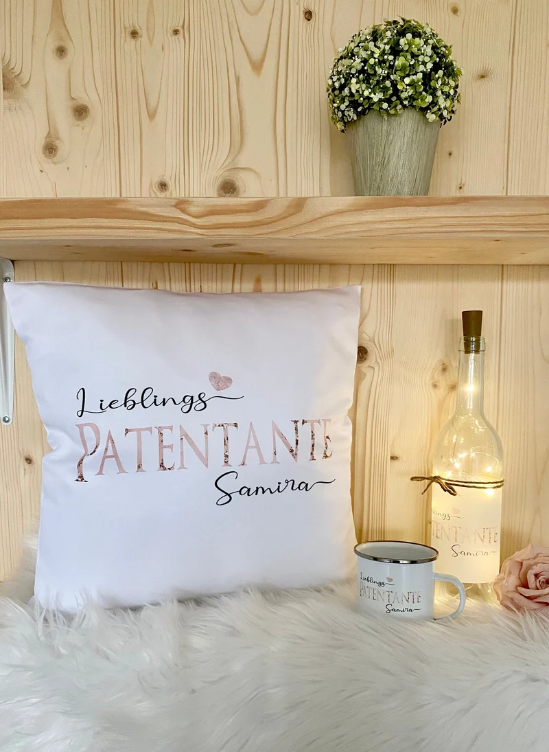 Tasse für die Patentante | Personalisiertes Geschenk mit Namen | 3 Produktvarianten zur Auswahl