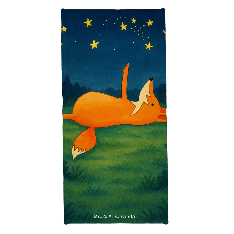 Badehandtuch Fuchs Sterne Design