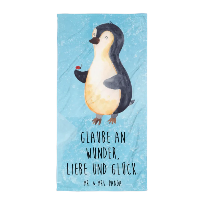 XL Badehandtuch Pinguin Marienkäfer