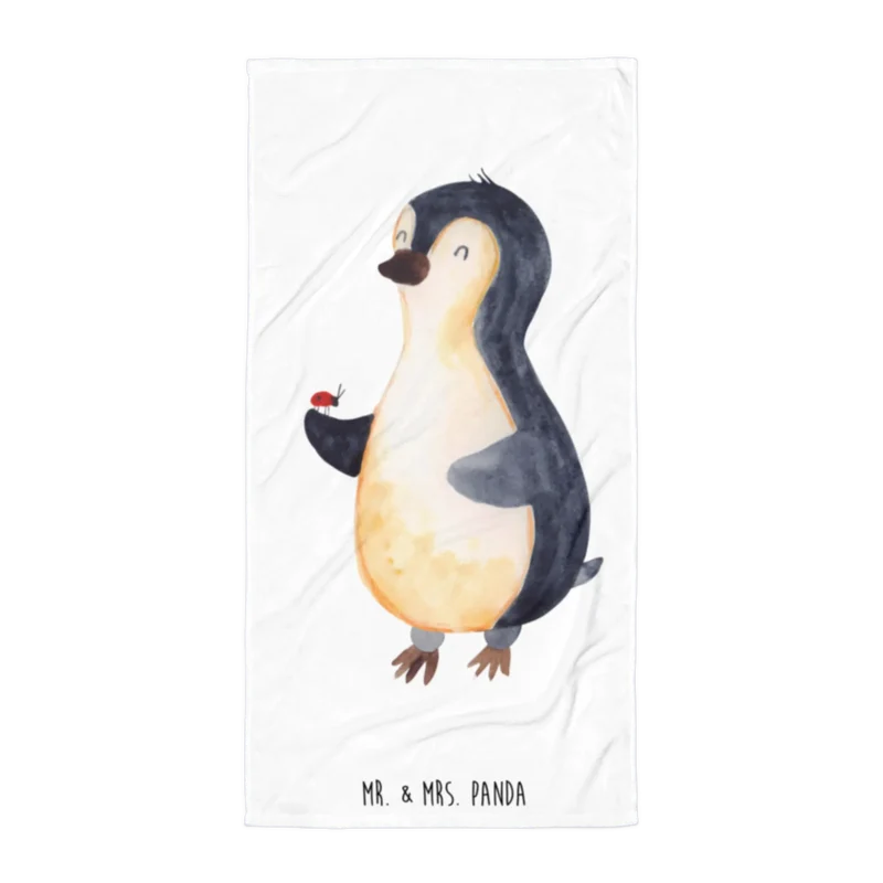 XL Badehandtuch Pinguin Marienkäfer