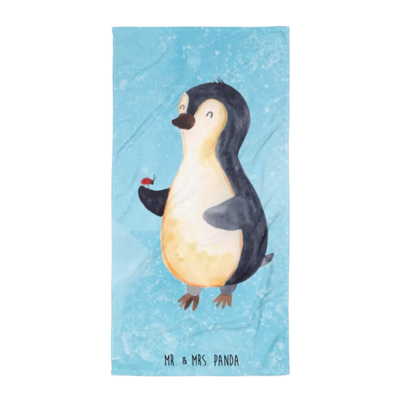 XL Badehandtuch Pinguin Marienkäfer