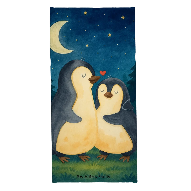 Badehandtuch Pinguine Einschlafen Design