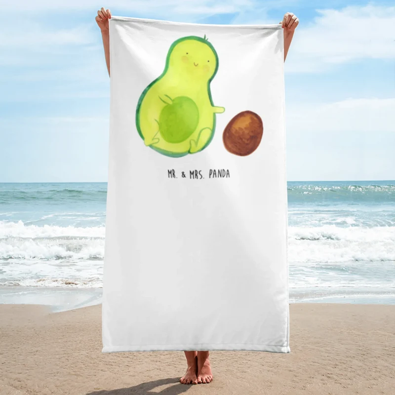 XL Badehandtuch Avocado Kern rollt