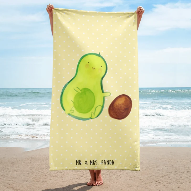 XL Badehandtuch Avocado Kern rollt