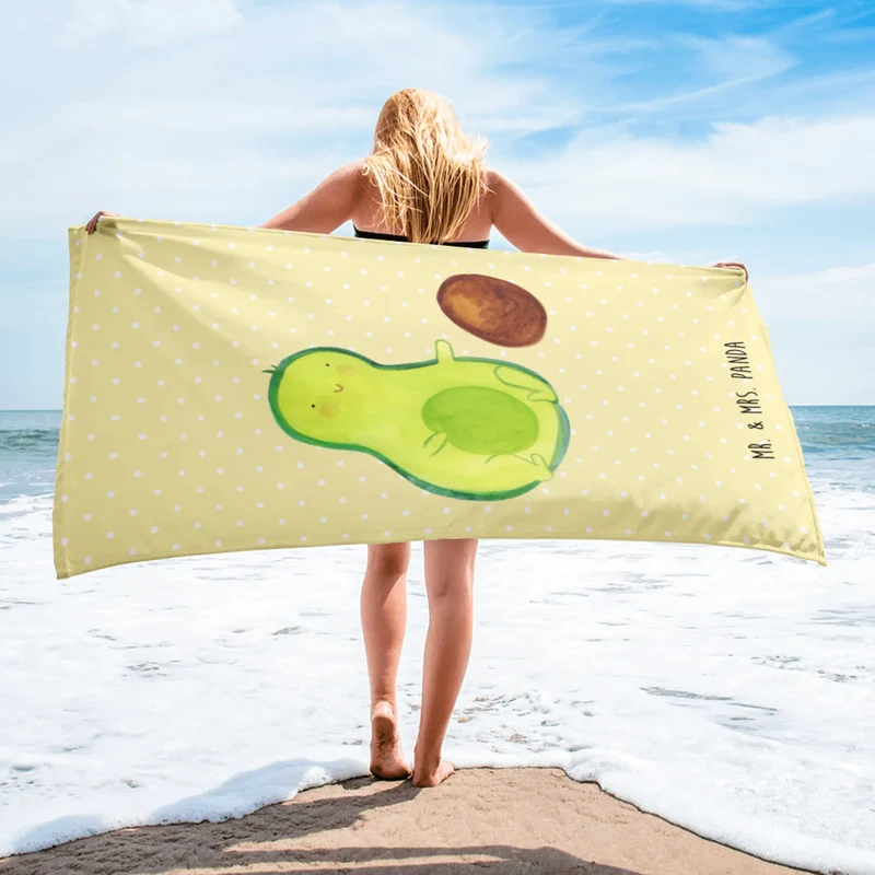 XL Badehandtuch Avocado Kern rollt