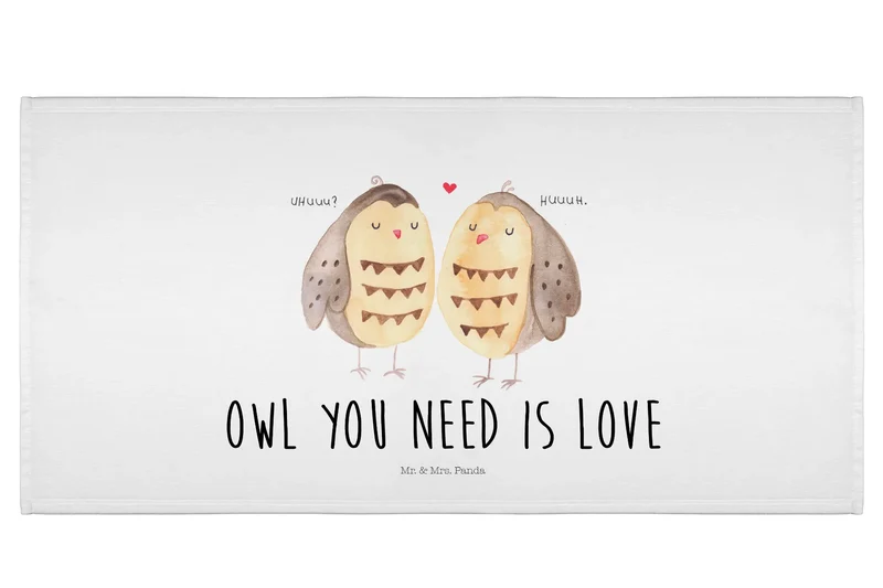 Handtuch Eulen Liebe