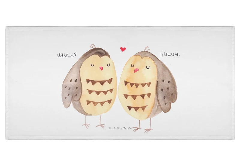 Handtuch Eulen Liebe