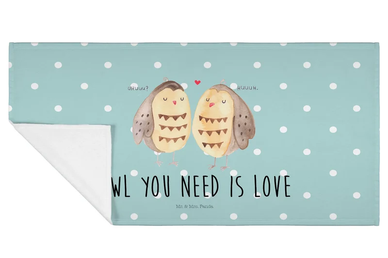 Handtuch Eulen Liebe