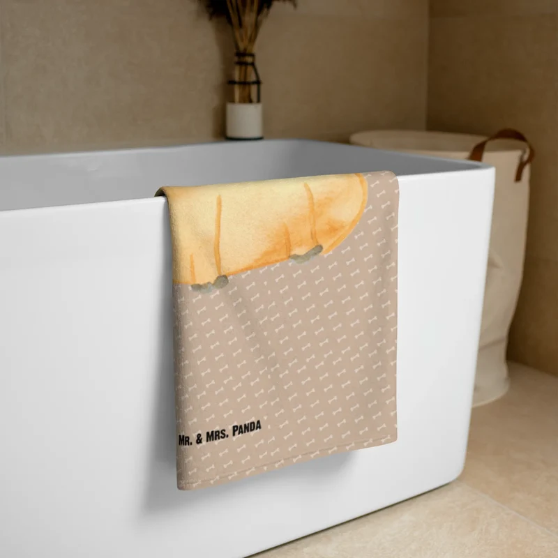 XL Badehandtuch Mops Krone